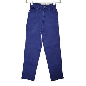 Everlane The Way High Jean Womens Size 24T Blue Straight Leg Organic Cotton